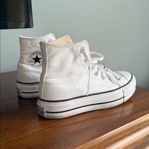 Converse All Star White Canvas High-Tops